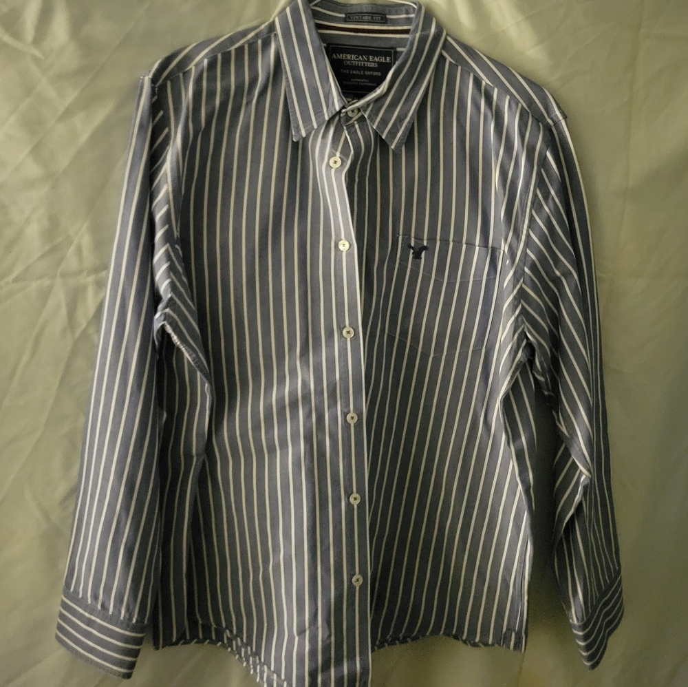 Vintage AmericanEagle Striped Long Sleeve XL/TG
